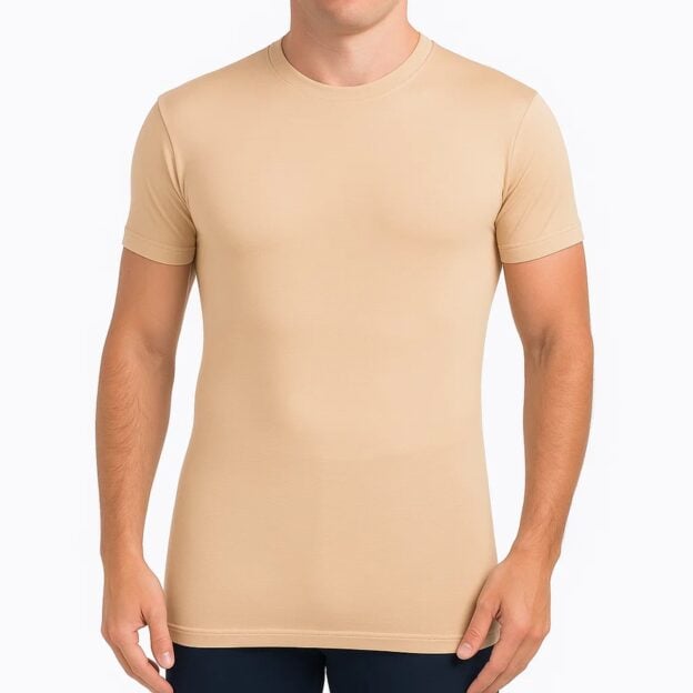 Beige-Crew-Neck-Front