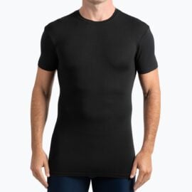 Black Crew Neck Undershirt – Tyler front full