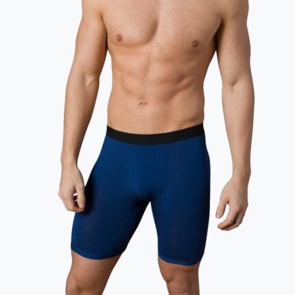 Boxer Briefs – Blue – Brian front angle on hands down