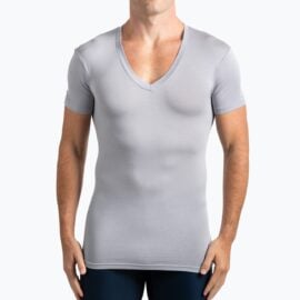 Gray V Neck Undershirt – Tyler front full